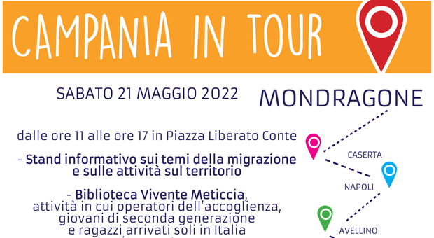 “Campania in Tour”, tappa a Mondragone dedicata ad accoglienza ed integrazione