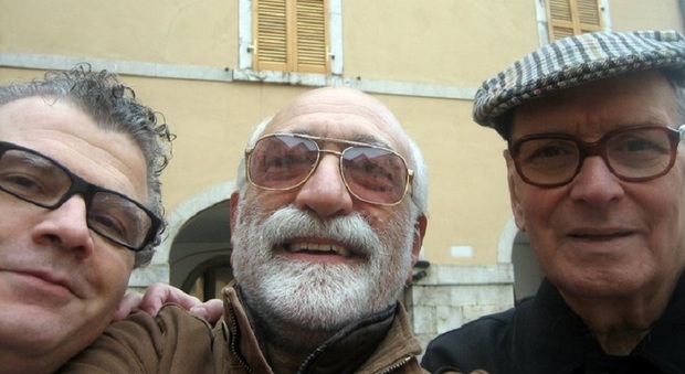 Giovanni fontana con Ennio Morricone e Antonio Poce