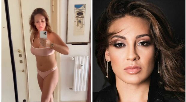 Francesca Manzini posta un video davanti allo specchio mostrando il suo cambiamento fisico con i chili persi