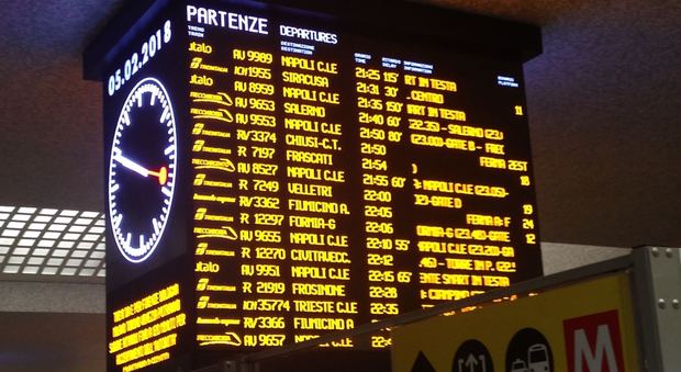 Roma Termini, forti ritardi sui treni ad alta velocità: fino a due ore e mezza
