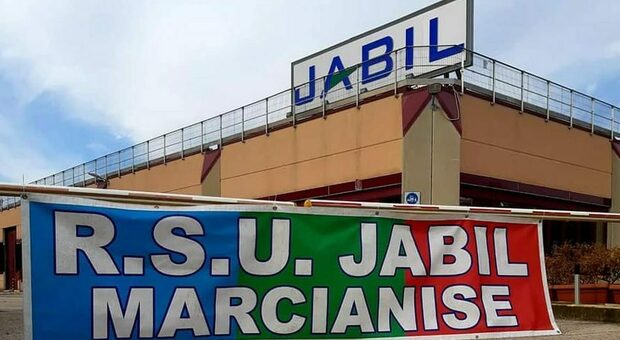 Una protesta dei lavoratori Jabil