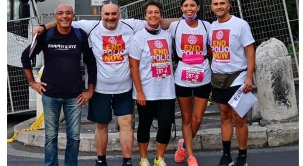 Il Rotary Club di Rieti ha preso parte alla Run Rome The Marathon, raccolti fondi per EndPolioNow