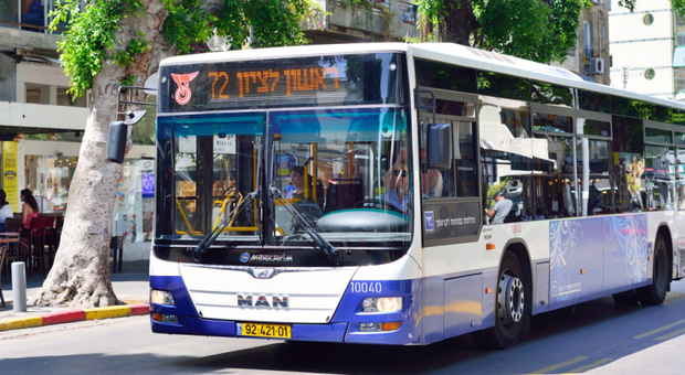 Un autobus a Tel Aviv