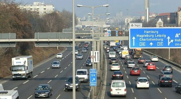 Traffico in un'autostrada tedesca