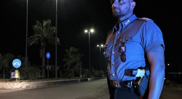 Controlli dei carabinieri di notte