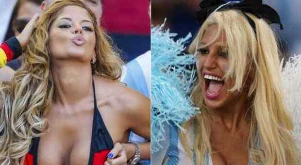 Due sexy tifose di Germania e Argentina