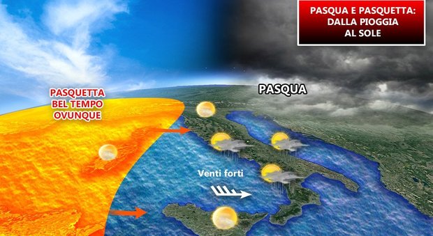 Meteo Pasqua e Pasquetta: dalla pioggia al clima estivo, ecco le previsioni