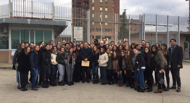 Gli studenti di giurisprudenza della Federico II in visita al carcere di Benevento