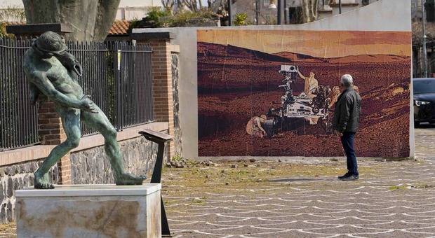 Red Zone, la street art di Petrucci tra Pompei e Marte