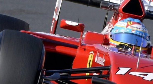 Alonso sulla Ferrari