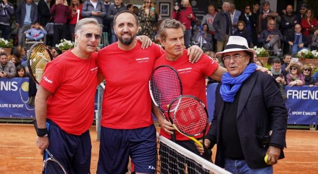 Tennis & friends si chiude con 50mila visitatori: vincono il torneo celebrity Paolo Bonolis e Jimmy Ghione