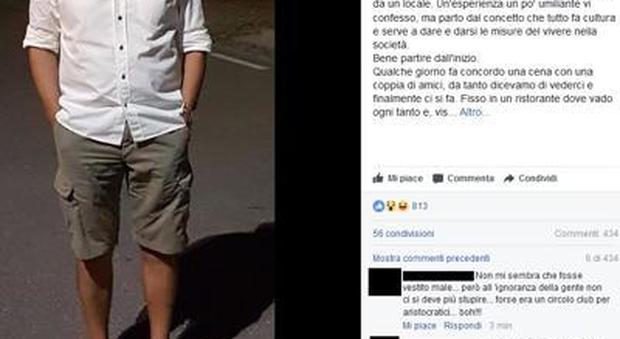 Viareggio il sindaco entra in bermuda al ristorante ma viene cacciato (e si infuria su Facebook)