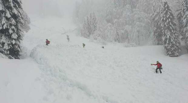 Valanga sulla pista da sci dello Zoncolan: soccorritori in azione, non ci sono persone coinvolte