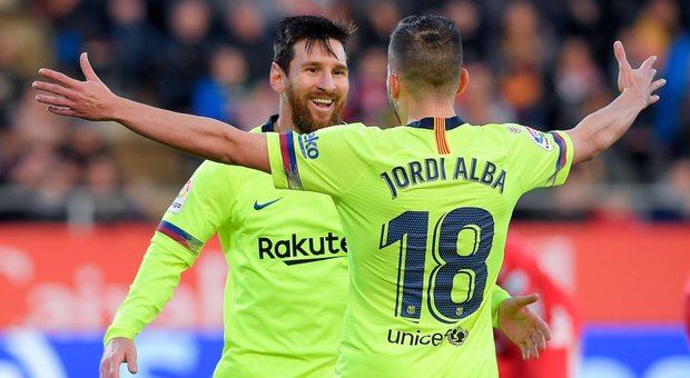 Liga, il Barcellona batte il Girona e torna a +5 dall'Atletico