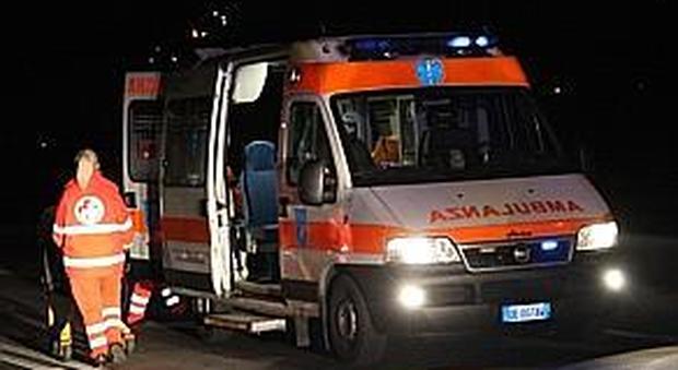 Un'ambulanza in servizio nel territorio