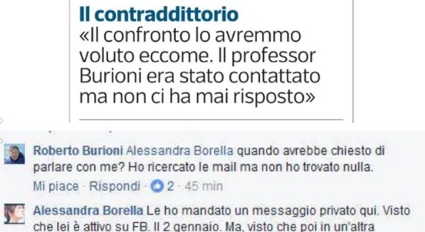 Caso Hpv, Burioni smentisce Report «Contattato con un messaggio su Fb»