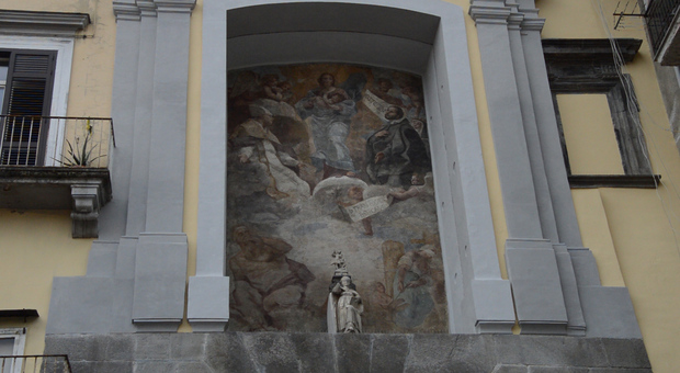 Napoli, restituito l'affresco di Mattia Preti a Porta San Gennaro: «Racconta la peste, un'immagine per ripartire»