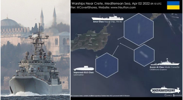 Navi da guerra russe puntano lo Ionio, pressione sulla flotta Nato