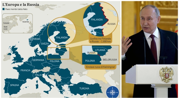Putin mira alla Finlandia ed è pronto a minacciare l'Occidente, gli 007 europei: «Verso una guerra lunga»
