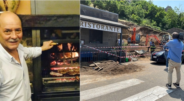 Viterbo, terrapieno crolla su un ristorante a Montefiascone: almeno due perosne sotto le macerie