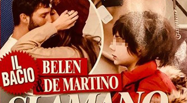 Il bacio fra Belen Rodriguez e Stefano de Martino (chi)