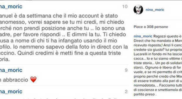 Nina Moric dopo la "bufera" su Instagram: «Account rubato. Mi avete lasciato nella c...a»