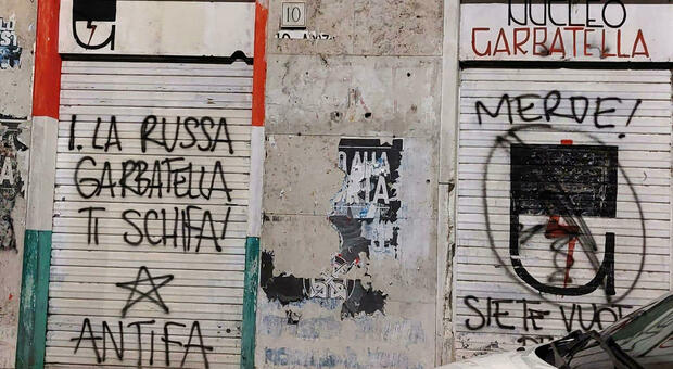 Roma, scritta anti La Russa e stella a 5 punte su sede FdI