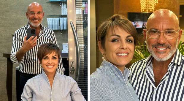 Francesca Pascale, dopo il cambio politico anche quello di look: si fa brunette dal parrucchiere delle dive Roberto Carminati