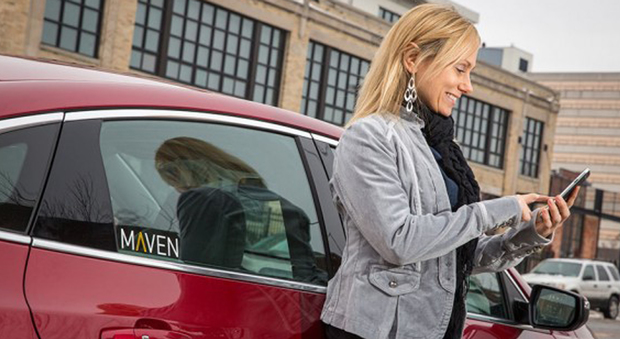 I clienti di Maven potranno sperimentere il servizio basato sullo smartphone che funziona anche come chiave per il veicolo