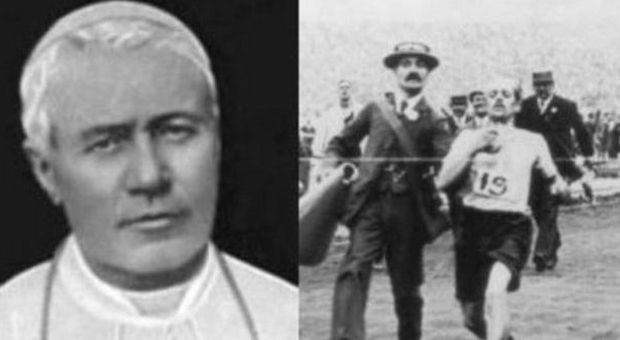 Pio X e Dorando Pietri, eroe delle Olimpiadi del 1908 a Londra