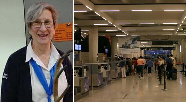Addetta aeroportuale aggredita da un turista, muore dopo 4 giorni: «Stava per andare in pensione»