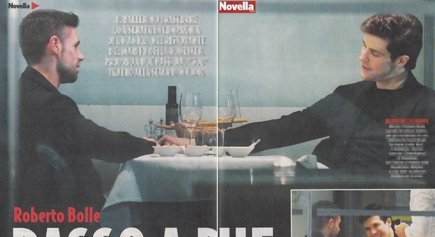 Roberto Bolle a cena con un uomo misterioso: solo un amico?