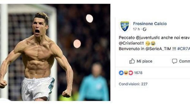 Ronaldo e il Frosinone calcio