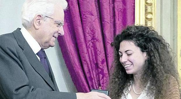 Il presidente Mattarella premia Lucia Ferrante