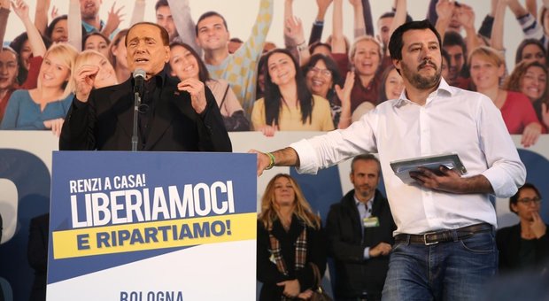 Berlusconi e Salvini a Bologna l'8 novembre 2015