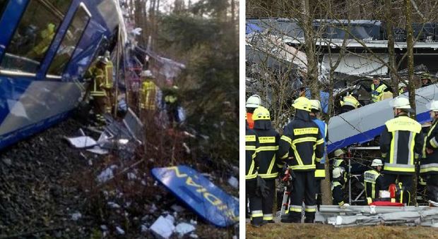 Scontro frontale tra 2 treni in Baviera: 8 morti, 90 feriti, 15 gravissimi
