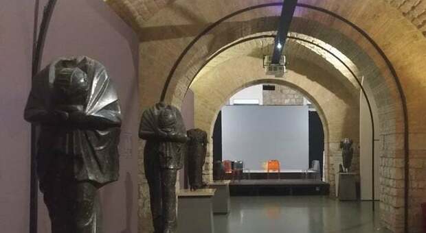 Una sala del museo Arcos di Benevento