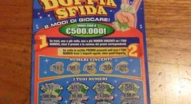 Gratta e vinci da 500mila euro in Friuli: maxivincita con un biglietto del "Doppia sfida"