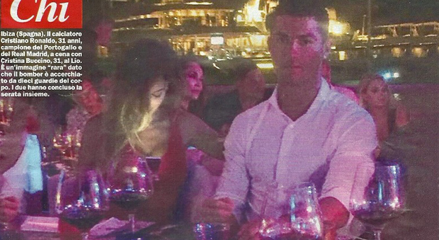 Cristina Buccino e Cristiano Ronaldo a Ibiza