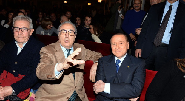 Berlusconi e Pingitore (foto Barillari)