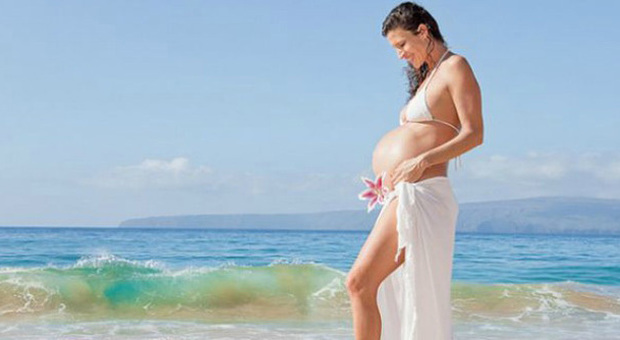 Estate e gravidanza salute in spiaggia