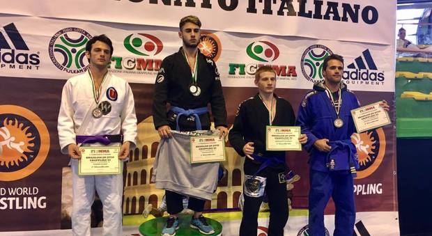 Il capaccese Mattia Calvelli campione italiano di jiu jitsu brasiliano