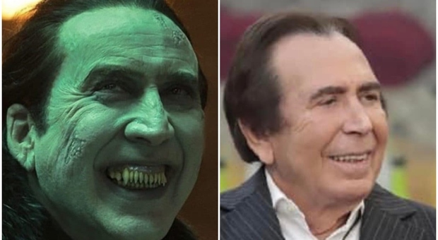 Nicholas Cage è Dracula in "Renfield", i social pazzi per la somiglianza: «È Giucas Casella»