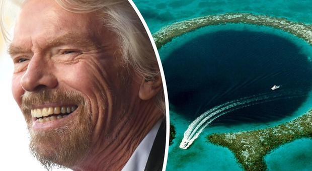 Richard Branson, il numero 1 di Virgin organizza esplorazioni sottomarine del Great Blue Hole