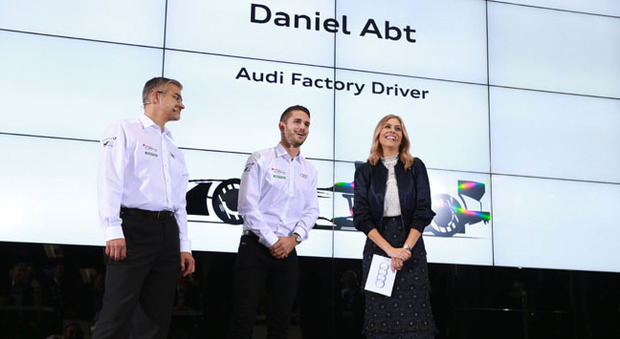 Daniel Abt durante la presentazione della monoposto Audi di Formula E