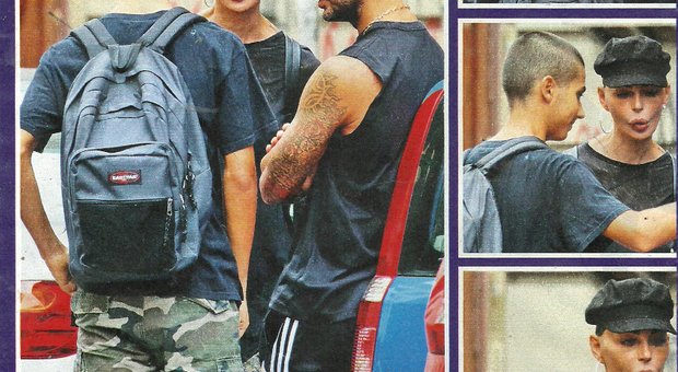 immagine Fabrizio Corona, Nina Moric e il figlio Carlos a Milano (DiPiù)