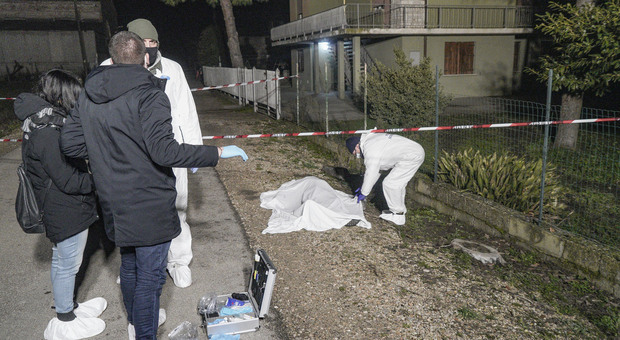 La scena dell'omicidio di Edis Cavazza a Sant'Apollinare, frazione di Rovigo