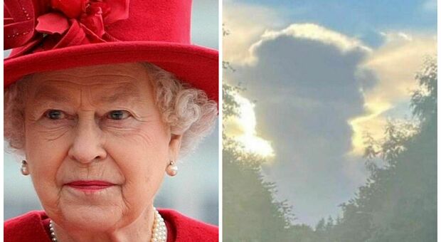 La Regina Elisabetta appare nei cieli dell'Inghilterra: la foto della nuvola con la sua immagine è virale