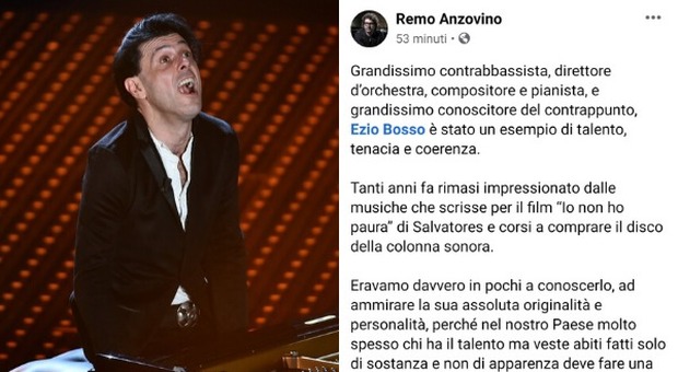 Ezio Bosso, il ricordo commosso di Remo Anzovino: «Non si è mai risparmiato per onorare la Musica»