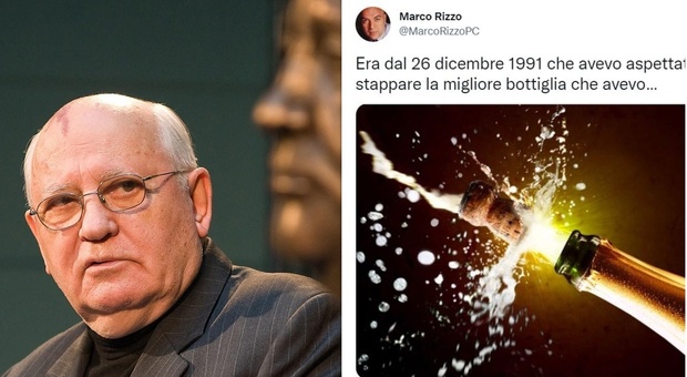 Gorbaciov, il comunista Rizzo esulta e 'stappa': bufera su Twitter. E lui insiste: «Ogni giorno si muore di vaccino»